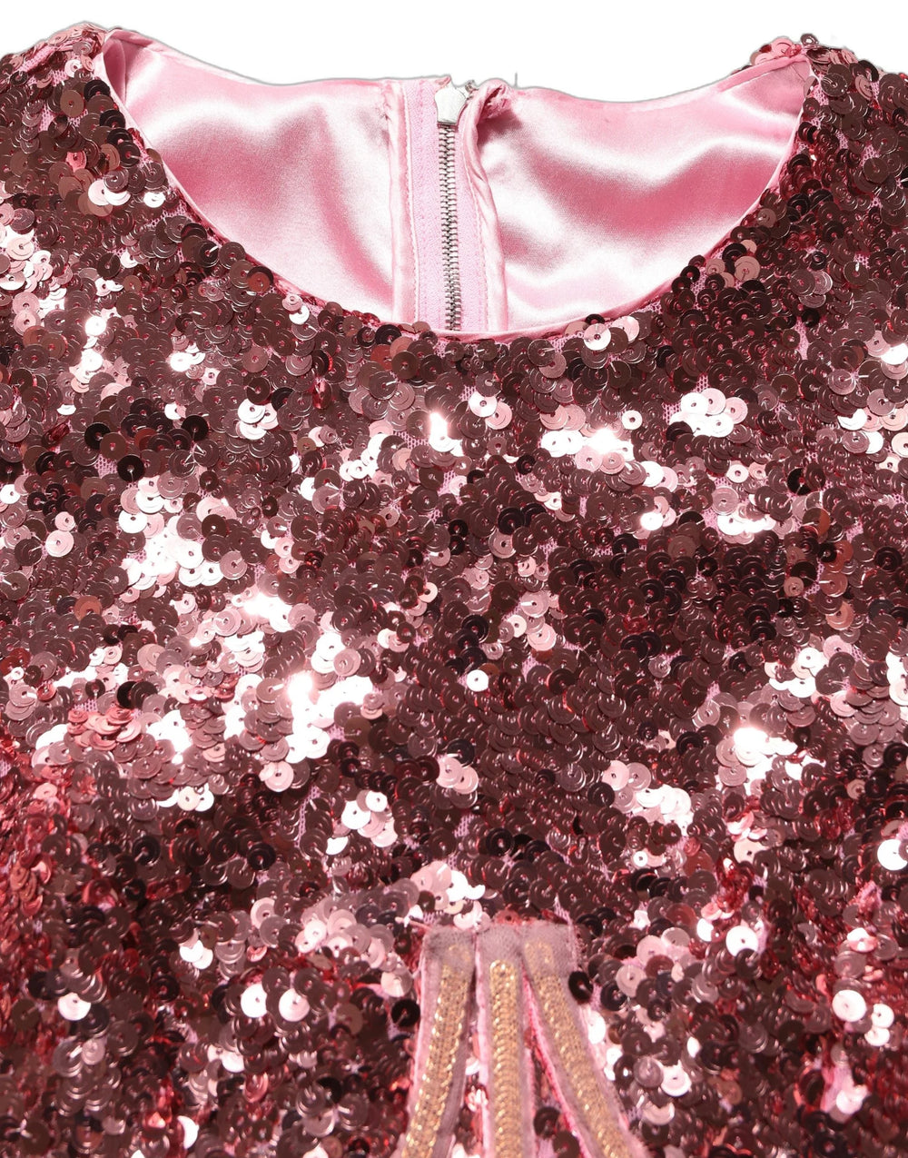Dolce & Gabbana Pink Long Sequined Corset Detailing Gown Dress - IT40|S