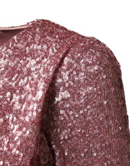 Dolce & Gabbana Pink Sequinned Mermaid Long Gown Dress - IT38 | XS