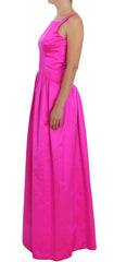 Dolce & Gabbana Pink Silk Long Sheath Ball Gown Dress - IT40|S - Dresses