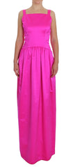 Dolce & Gabbana Pink Silk Long Sheath Ball Gown Dress - IT40|S - Dresses