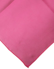 Dolce & Gabbana Pink Silk Neck Wrap Square Foulard Scarf