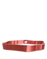 Dolce & Gabbana Pink Silk Satin Waist Women Cintura Belt - IT36|XXS
