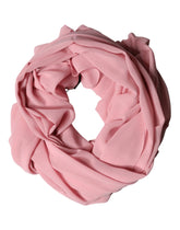 Dolce & Gabbana Pink Silk Stole Neck Wrap Shawl Men Scarf