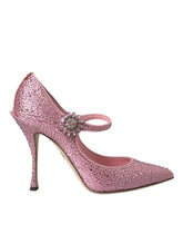 Dolce & Gabbana Pink Strass Crystal Heels Pumps Shoes - EU39/US8.5 - Heels