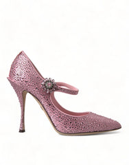 Dolce & Gabbana Pink Strass Crystal Heels Pumps Shoes - EU40.5/US10 - Heels
