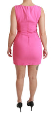 Dolce & Gabbana Pink Stretch Sheath Mini Bodycon Dress - IT40|S - Dresses