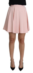 Dolce & Gabbana Pink Tuck Pleat Flare A-line Mini Rayon - IT36 | XS - Skirts
