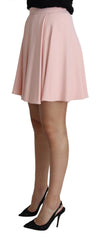 Dolce & Gabbana Pink Tuck Pleat Flare A-line Mini Rayon - IT36 | XS - Skirts