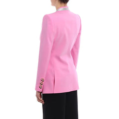 Dolce & Gabbana Pink Wool Jackets & Coat - IT36|XXS - Coats & Jackets