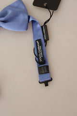 Dolce & Gabbana Purple 100% Silk Adjustable Neck Papillon Bow Tie - Neckties