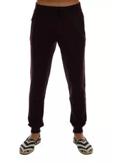 Dolce & Gabbana Purple Cashmere Gym Training Sport Pants - M - Track Pants