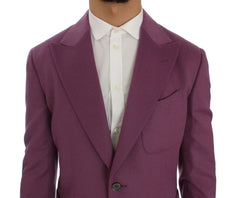 Dolce & Gabbana Purple Cashmere Slim Fit Blazer Jacket - IT44 | XS - Sport Jackets