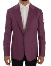 Dolce & Gabbana Purple Cashmere Slim Fit Blazer Jacket - IT44 | XS - Sport Jackets