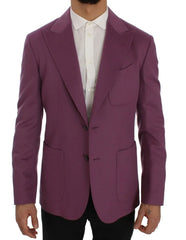 Dolce & Gabbana Purple Cashmere Slim Fit Blazer Jacket - IT44 | XS - Sport Jackets