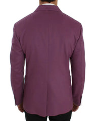 Dolce & Gabbana Purple Cashmere Slim Fit Blazer Jacket - IT44 | XS - Sport Jackets