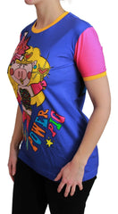 Dolce & Gabbana Purple PIG SUPERGIRL Top Cotton T-shirt - T-Shirts