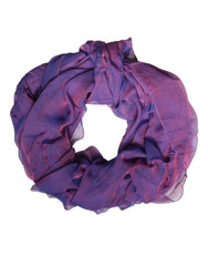 Dolce & Gabbana Purple Silk Rectangle Wrap Shawl Scarf - Scarves & Shawls
