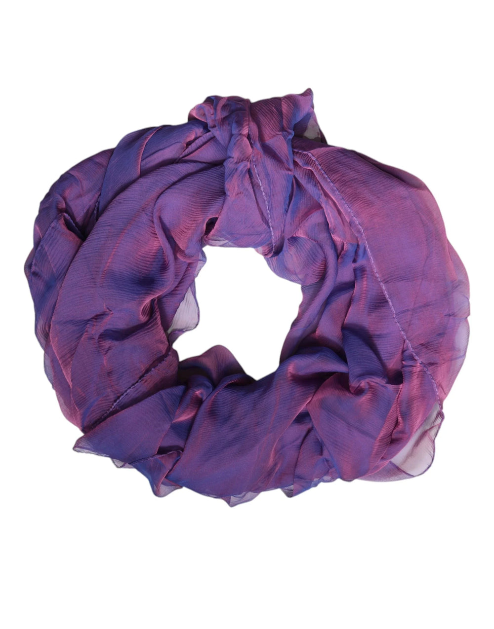 Dolce & Gabbana Purple Silk Rectangle Wrap Shawl Scarf - Scarves & Shawls