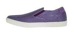 Dolce & Gabbana Purple Strass Canvas Logo Sneakers - EU44/US11 - Sneakers