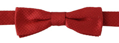 Dolce & Gabbana Red 100% Silk Adjustable Neck Papillon Tie - Neckties