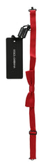 Dolce & Gabbana Red 100% Silk Slim Adjustable Neck Papillon Bow Tie - Neckties