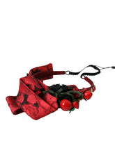 Dolce & Gabbana Red Cherry Sicily Embellished Women Hairband Diadem - Headbands
