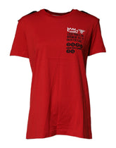 Dolce & Gabbana Red Cotton Round Neck Short Sleeves T-shirt - T-Shirts