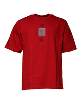 Dolce & Gabbana Red DG Eye Cotton Crew Neck T-shirt - T-Shirts
