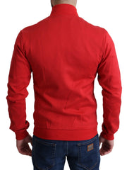 Dolce & Gabbana Red DG Motor Club Zippered Cardigan Sweater - IT44 | XS - Cardigans