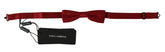 Dolce & Gabbana Red Dotted Silk Adjustable Neck Papillon Bow Tie - Neckties