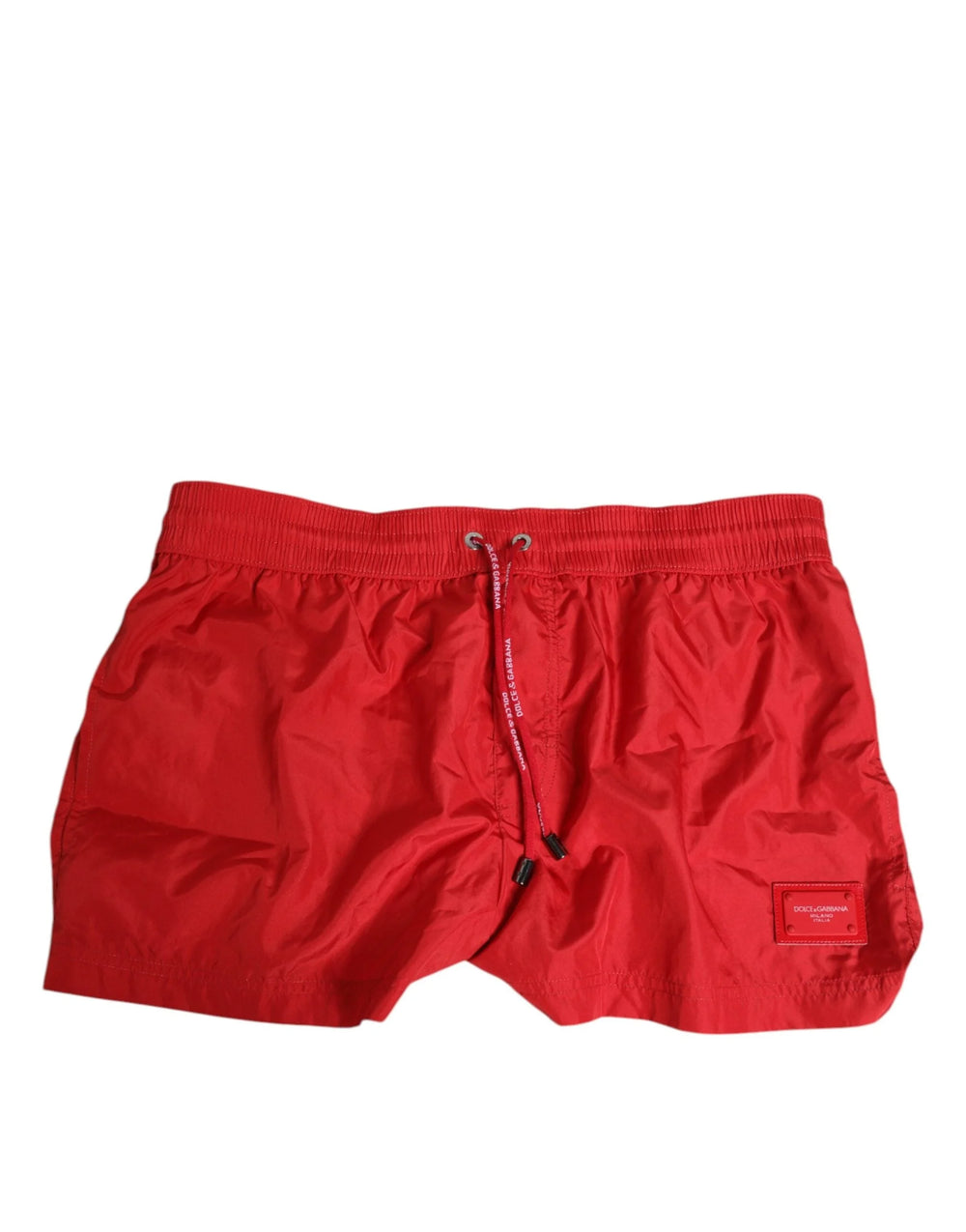 Dolce & Gabbana Red Drawstring Beachwear Men Shorts Swimwear - Swim Boxers