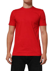 Dolce & Gabbana Red Goodluck 2023 Cotton Crew Neck T-shirt - T-Shirts