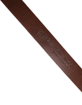 Dolce & Gabbana Red Leather Gold Tone Metal Buckle Men Belt - Belts