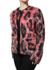 Dolce & Gabbana Red Mohair Wool Button Down Cardigan Sweater - Cardigans