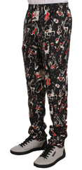 Dolce & Gabbana Red Musical Instrument Print Sleepwear Pants - IT48 | M - Joggers