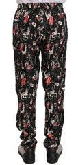 Dolce & Gabbana Red Musical Instrument Print Sleepwear Pants - IT48 | M - Joggers