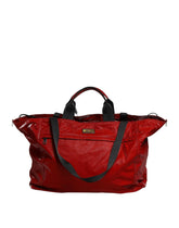 Dolce & Gabbana Red Nylon Hand Shoulder Duffel Travel Bag - Duffel Bags