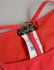 Dolce & Gabbana Red Nylon Stretch Tanga Brief Panty Underwear - IT2 | S - Briefs
