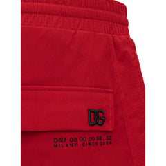Dolce & Gabbana Red Polyamide Pant - IT48 | M - Cargo Pants
