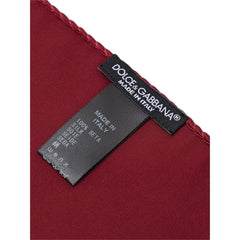 Dolce & Gabbana Red Silk Pocket Square - Handkerchiefs
