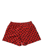 Dolce & Gabbana Red Silk Polka Dot Boxer Shorts Underwear - IT3 | XS - Boxer Shorts