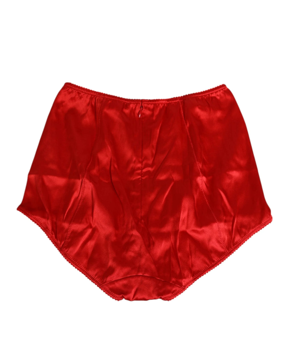 Dolce & Gabbana Red Silk Satin High-Waist Briefs Women Underwear - IT2 | S - Briefs