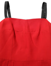 Dolce & Gabbana Red Stretch Bodycon Sheath Knee Length Dress - IT40|S