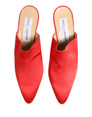 Dolce & Gabbana Röda mockakläck Skor