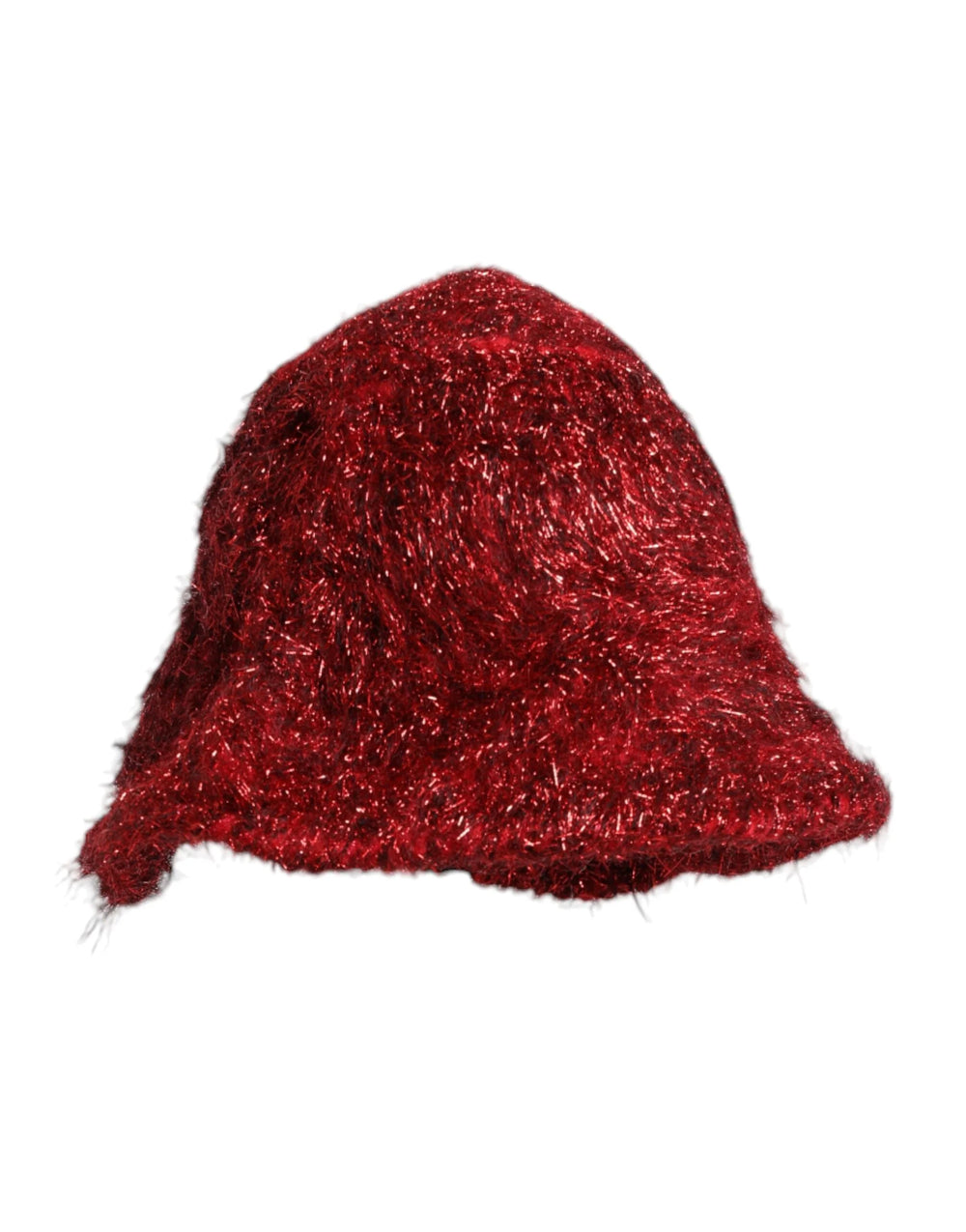 Dolce & Gabbana Red Viscose Tinsel Wide Brim Bucket Hat - 58 cm|M - Bucket Hats
