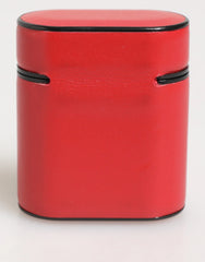 Dolce & Gabbana Red White Calfskin Leather Logo Flip Holder Airpods Case - Headphone Carrying Cases