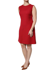 Dolce & Gabbana Red Wool Sleeveless Knee Length A-line Dress - Dresses
