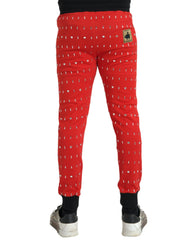 Dolce & Gabbana Red Year Of The Pig Jogger Sweatpants Pants - IT48 | M - Sweatpants