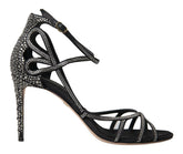 Dolce & Gabbana Rhinestone Stiletto Sandal Satin Shoes - EU40.5/US10 - Sandals