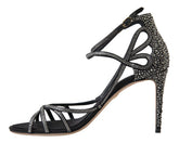 Dolce & Gabbana Rhinestone Stiletto Sandal Satin Shoes - EU40.5/US10